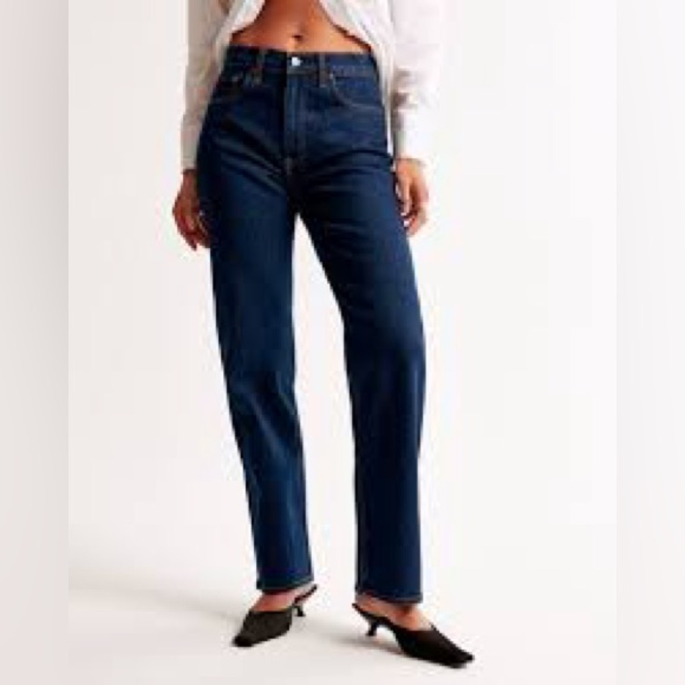 Abercrombie High Rise Vintage Straight Jean